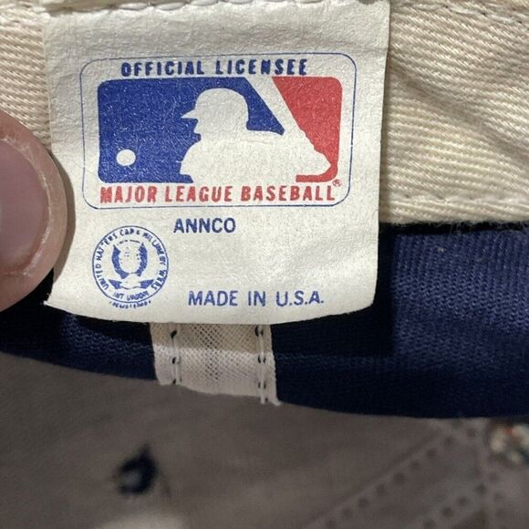 Vintage Atlanta Braves Adjustable Hat 1992 League Champs MLB Made In USA - Picture 7 of 7